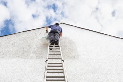 Peinture extérieure au Châtellier — façades et ravalement